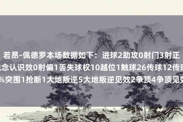 若昂-佩德罗本场数据如下：进球2助攻0射门3射正2过东说念主1过东说念认识效0射偏1丢失球权10越位1触球26传球12传球见遵循58.3%突围1抢断1大地叛逆5大地叛逆见效2争顶4争顶见效1犯规1被犯规1被过1体育录像/图片